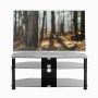 DFE 060044, 100cm TV Stand, Black Glass