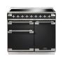 Rangemaster ELS100EICB/, Elise Induction 100cm Range Cooker,Charcoal Black with Chrome Trim