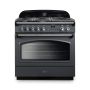 Rangemaster CLAS90FXDFFSL/C, Classic  Dual Fuel 90cm Range Cooker,Slate With Chrome Trim