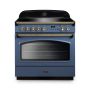 Rangemaster CLAS90FXEISB/B, Classic  Induction 90cm Range Cooker,Stone Blue with Brass Trim