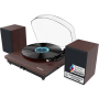 Majority Moto Plus 1000002997, Bluetooth Turntable & Bookself Speaker, Walnut
