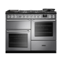Rangemaster NEXO110DFSTSTCM1, Nexus 110 Dual Fuel Range Cooker, Stainless Steel with Chrome trim