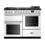 Rangemaster NEXO110DFPWHTCM1, Nexus 110 Dual Fuel, White with Chrome trim