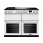 Rangemaster NEXB110EIPWHTCM1, Nexus 110 Induction Range Cooker, White with Chrome trim