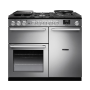 Rangemaster NEX100DFSTSTCM1, Nexus 100 Dual Fuel Range Cooker, Stainless Steel with Chrome trim