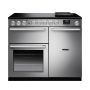 Rangemaster NEX100EISTSTCM1, Nexus 100 Induction Range Cooker, Stainless Steel with Chrome trim