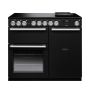Rangemaster NEX100EIPCBLCM1, Nexus 100 Induction Range Cooker, Charcoal Black with Chrome trim 