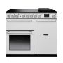 Rangemaster NEX100EIPWHTCM1, Nexus 100 Induction Range Cooker, White with Chrome trim