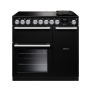 Rangemaster NEX90EIPCBLCM1, Nexus 90 Induction Range Cooker, Charcoal Black with Chrome trim
