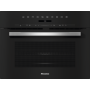 Miele H7145BM, Compact Combination Oven, Black