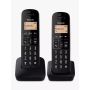 Panasonic TLB612T, Twin Dect Cordless Phone, Black