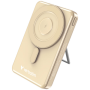 Verbatim 32253, 5,000mAh Mag Wireless Charging & USB Power Bank, Gold