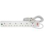 Mercury 429776, 6 WAY Extension Lead with Surge Protection, 2M