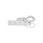 Mercury 430009, 4 Way Extension Lead with Surge