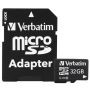 Verbatim 44083, 32GB Premium MicroSDHC Memory Card w/ Adapter