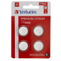 Verbatim 49533, 3V CR2032 Lithium Battery - 4 Pack