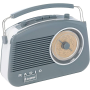 Steepletone BRIGHTONGYBT, Retro Bluetooth Radio, Grey