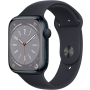Apple Watch Series 8 MNP13BA, 45mm, GPS Smart Watch, Midnight