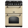Rangemaster Classic CLA60DFFCR/C, 60cm, Dual Fuel Cooker, Cream