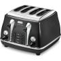 DeLonghi Micalite CTOM4003BK, 4-Slice Toaster, Black