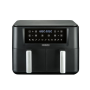 Bourgini 272197, 9LT, Dual Basket Airfryer, Black