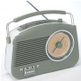 Steepletone BRIGHTONSGBT, Retro Bluetooth Radio, Green