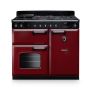 Rangemaster CL100DFPBOR/CM1, Classic  Dual Fuel 100cm Range Cooker,Bordeaux with Chrome Trim