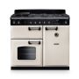 Rangemaster CL100DFPPCR/CM1, Classic  Dual Fuel 100cm Range Cooker,Pale Cream with Chrome Trim