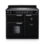 Rangemaster CL100EIPGBL/CM1, Classic  Induction 100cm Range Cooker,Gloss Black with Chrome Trim