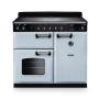 Rangemaster CL100EIPMSB/CM1, Classic  Induction 100cm Range Cooker,Misty Blue with Chrome Trim