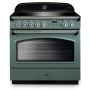Rangemaster CLAS90FXEIMG/C, Classic  Induction 90cm Range Cooker,Mineral Green with Chrome Trim