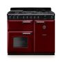 Rangemaster CLDL100DFPBOR/CM1, Classic Deluxe Dual Fuel 100cm Range Cooker,Bordeaux with Chrome Trim