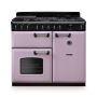 Rangemaster CLDL100DFPHTH/CM1, Classic Deluxe Dual Fuel 100cm Range Cooker,Heather with Chrome Trim