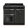 Rangemaster CLDL100DFPSLT/CM1, Classic Deluxe Dual Fuel 100cm Range Cooker,Slate With Chrome Trim