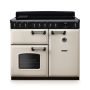 Rangemaster CLDL100EIPPCR/CM1, Classic Deluxe Induction 100cm Range Cooker,Pale Cream with Chrome Trim