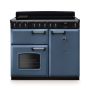 Rangemaster CLDL100EIPSTB/CM1, Classic Deluxe Induction 100cm Range Cooker,Stone Blue with Chrome Trim