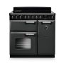 Rangemaster CLDL90EIPSLT/CM1, Classic Deluxe Induction 90cm Range Cooker,Slate With Chrome Trim