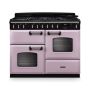 Rangemaster CLDLO110DFPHTH/CM1, Classic Deluxe Dual Fuel 110cm Range Cooker,Heather with Chrome Trim