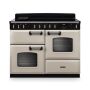 Rangemaster CLDLO110EIPPCR/CM1, Classic Deluxe Induction 110cm Range Cooker,Pale Cream with Chrome Trim