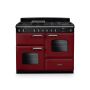 Rangemaster CLO110DFPBOR/CM1, Classic  Dual Fuel 110cm Range Cooker,Bordeaux with Chrome Trim