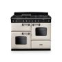 Rangemaster CLO110DFPPCR/CM1, Classic  Dual Fuel 110cm Range Cooker,Pale Cream with Chrome Trim