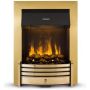 Dimplex CRS20, Crestmore 2kW Brass Optimyst Inset, Electric Fire