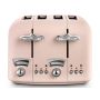 DeLonghi CT04PK, Argento Flora 4 Slice Toaster, Rose
