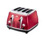 Delonghi Micalite CTOM4003R, 4-Slice Toaster, Red  -| Soundstore , Appliance deliery