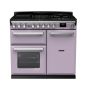 Rangemaster ESDL100DFPHTH/CM1, Estel Deluxe Dual Fuel 100cm Range Cooker,Heather with Chrome Trim