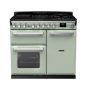 Rangemaster ESDL100DFPMNT/CM1, Estel Deluxe Dual Fuel 100cm Range Cooker,Mint with Chrome Trim