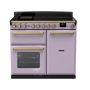 Rangemaster ESDL100EIPHTH/AB1, Estel Deluxe Induction 100cm Range Cooker,Heather with Brass Trim