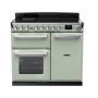 Rangemaster ESDL100EIPMNT/CM1, Estel Deluxe Induction 100cm Range Cooker,Mint with Chrome Trim