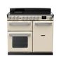 Rangemaster ESDL100EIPPCR/CM1, Estel Deluxe Induction 100cm Range Cooker,Pale Cream with Chrome Trim