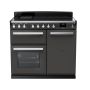 Rangemaster ESDL100EIPSLT/CM1, Estel Deluxe Induction 100cm Range Cooker,Slate with Chrome Trim
